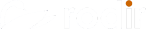 white Rodir logo
